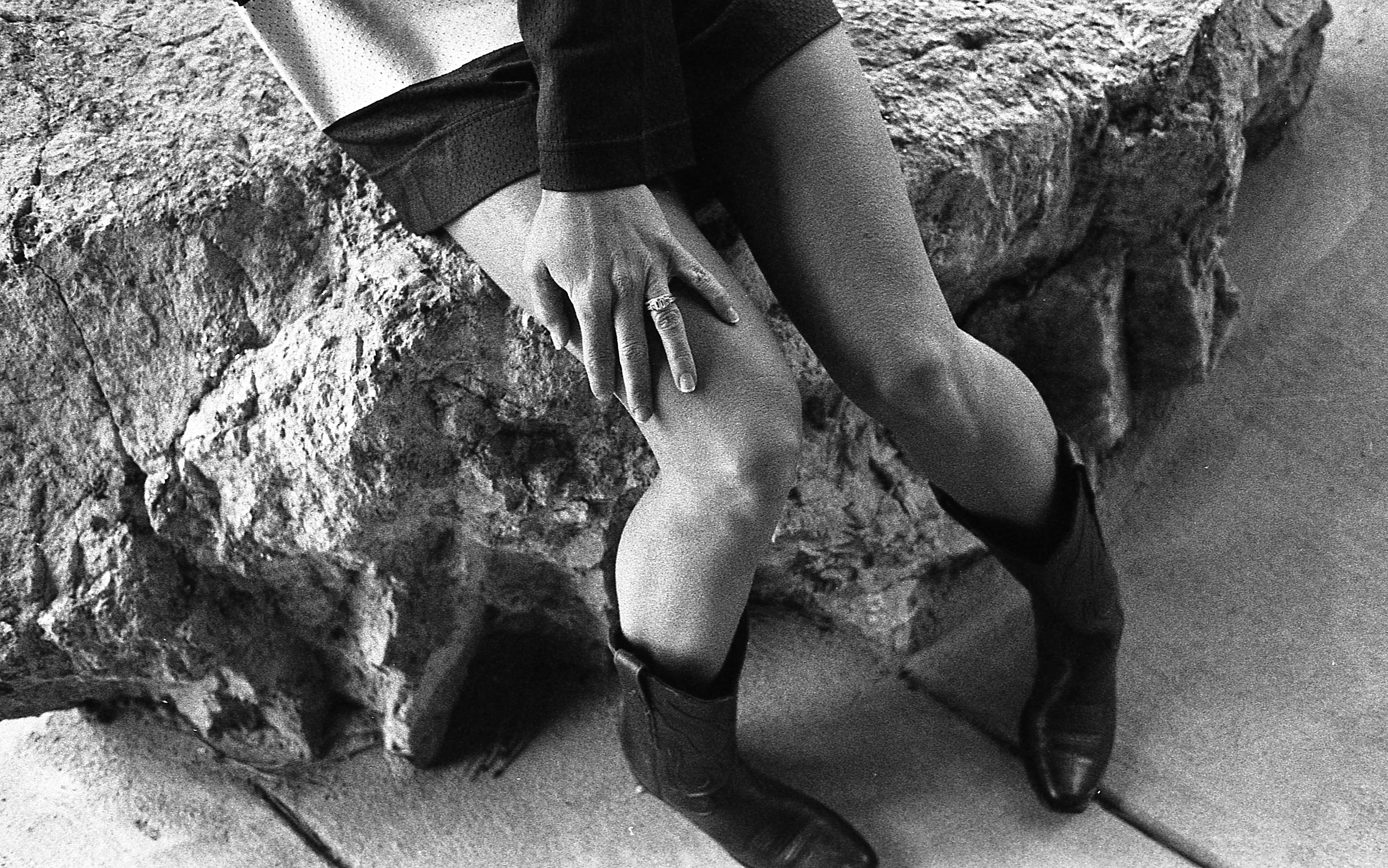 black and white boudoir film photography