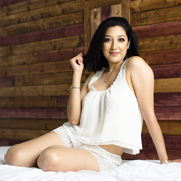 white silk pj's bridal boudoir ideas by Imthiaz houseman