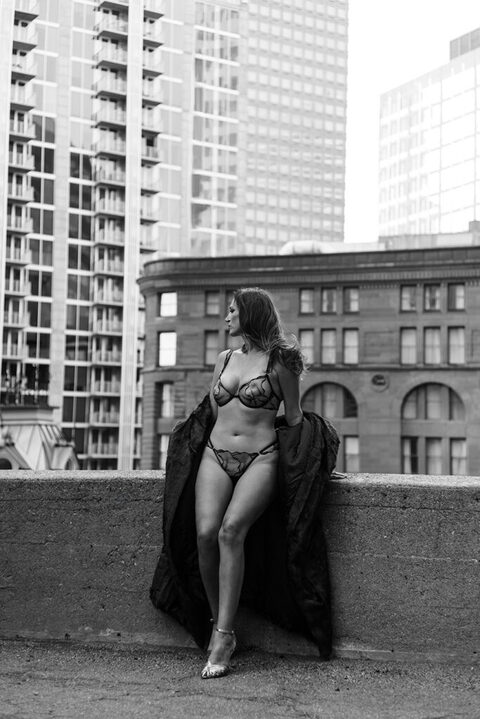 Urban industrial boudoir pictures
